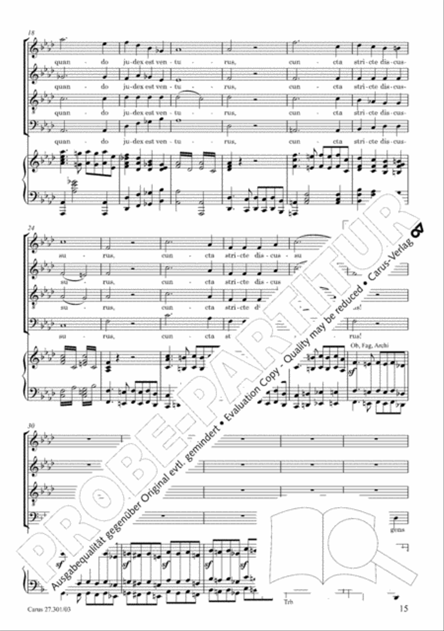 Requiem in F minor Requiem in F minor 4-Part scores gallery preview page 20