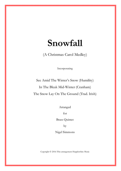 Snowfall (A Christmas Carol Medley) image number null
