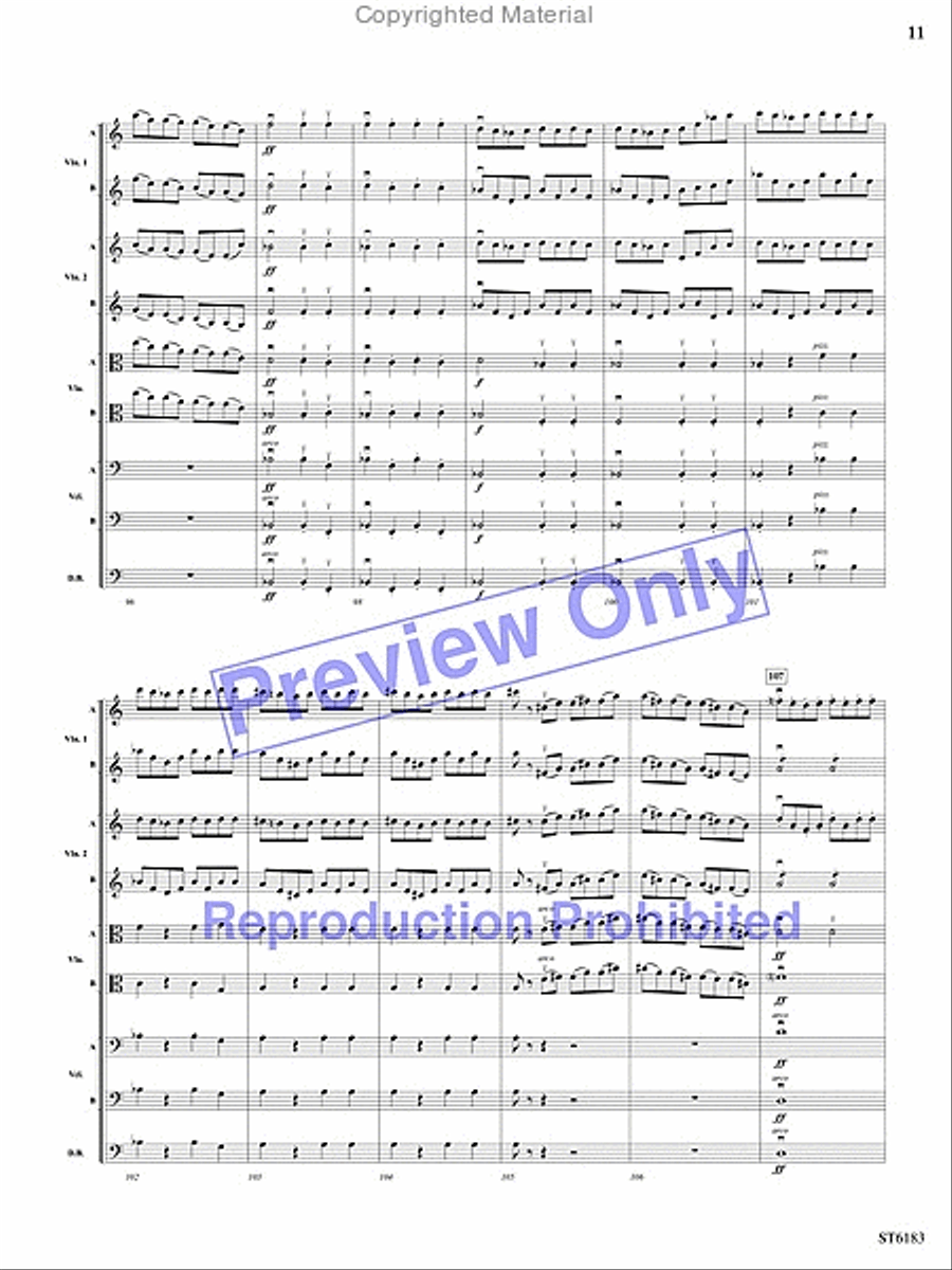 Russian Easter Overture Russian Easter Overture String Orchestra scores gallery preview page 10