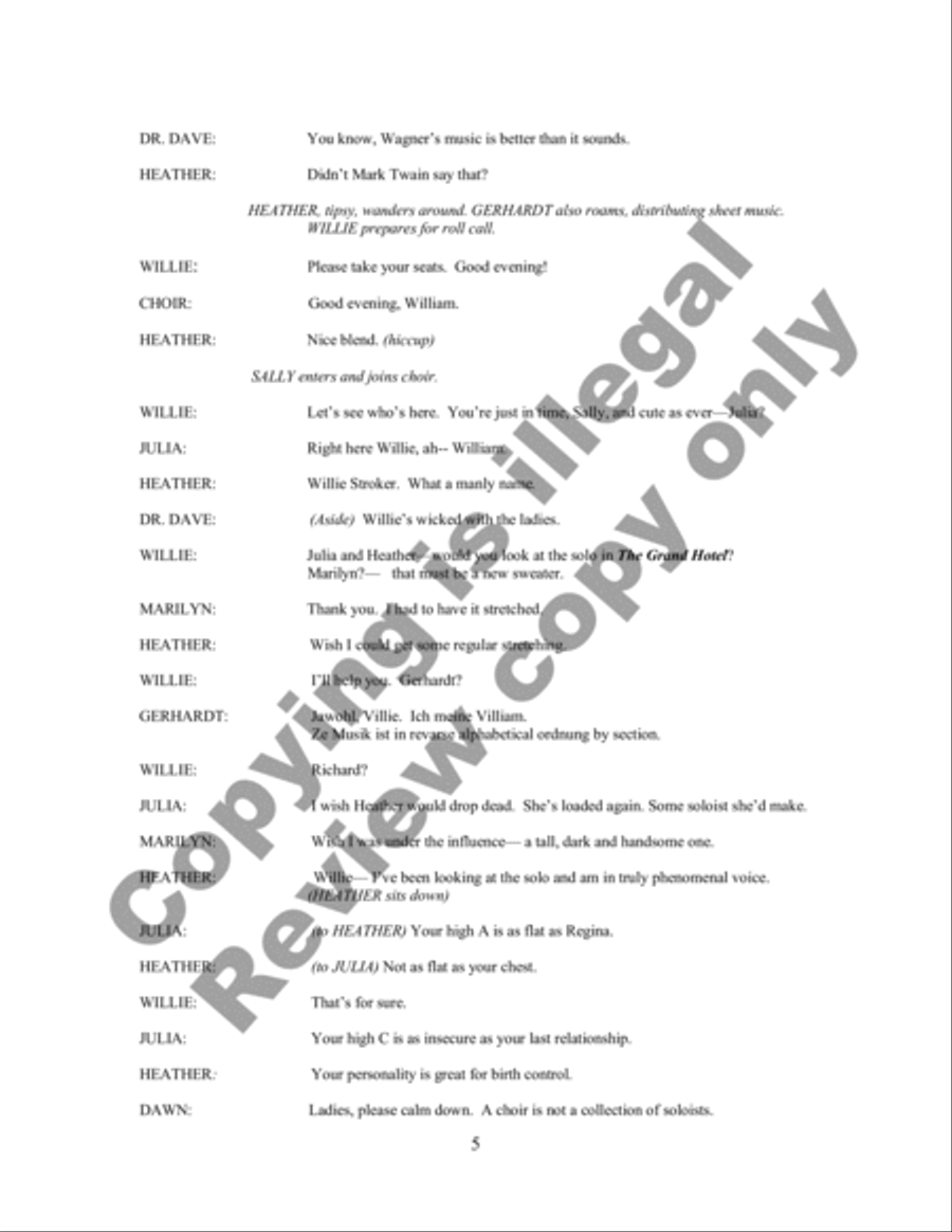 Choir Practice (Libretto) Choir scores gallery preview page 7