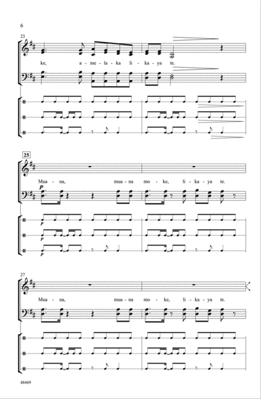 Muana Moke Muana Moke Choir scores gallery preview page 5
