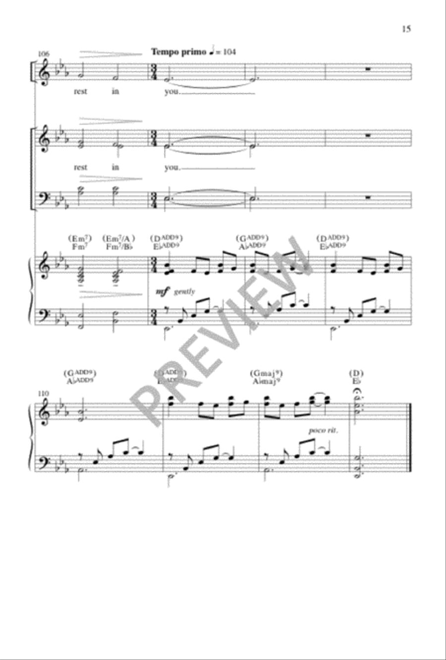 Our Hearts Are Restless 4-Part scores gallery preview page 14