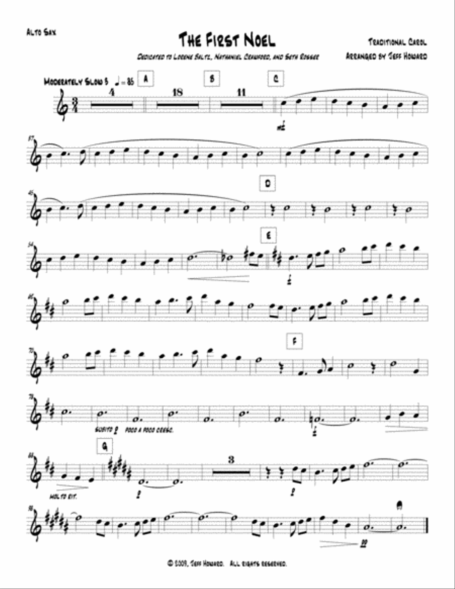 The First Noel The First Noel Large Ensemble scores gallery preview page 3