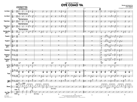 Oye Como Va (arr. Paul Murtha) - Full Score