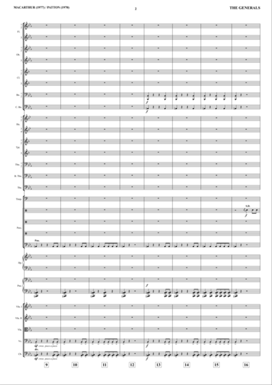 General's Suite Macarthur Patton - Score Only Full Orchestra scores gallery preview page 4