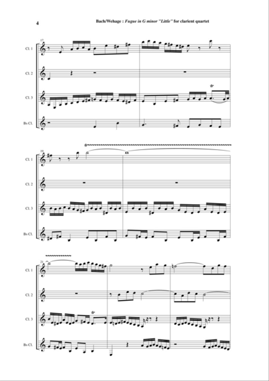 J. S. Bach: Fugue in g minor (