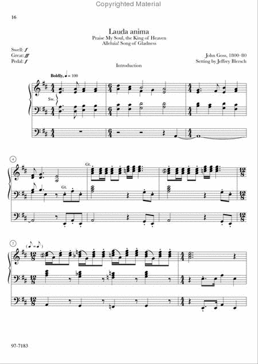 Introductions, Harmonizations, Accompaniments, Interpretations, Vol. 3 Organ scores gallery preview page 5