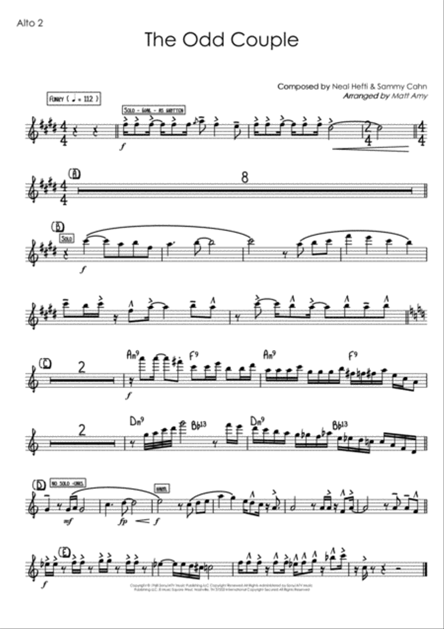 The Odd Couple Jazz Ensemble scores gallery preview page 6