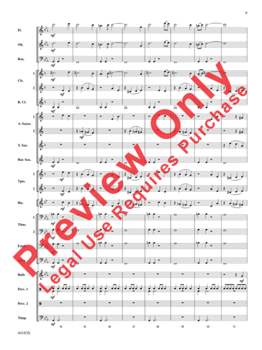 Cobra Dance Concert Band scores gallery preview page 10