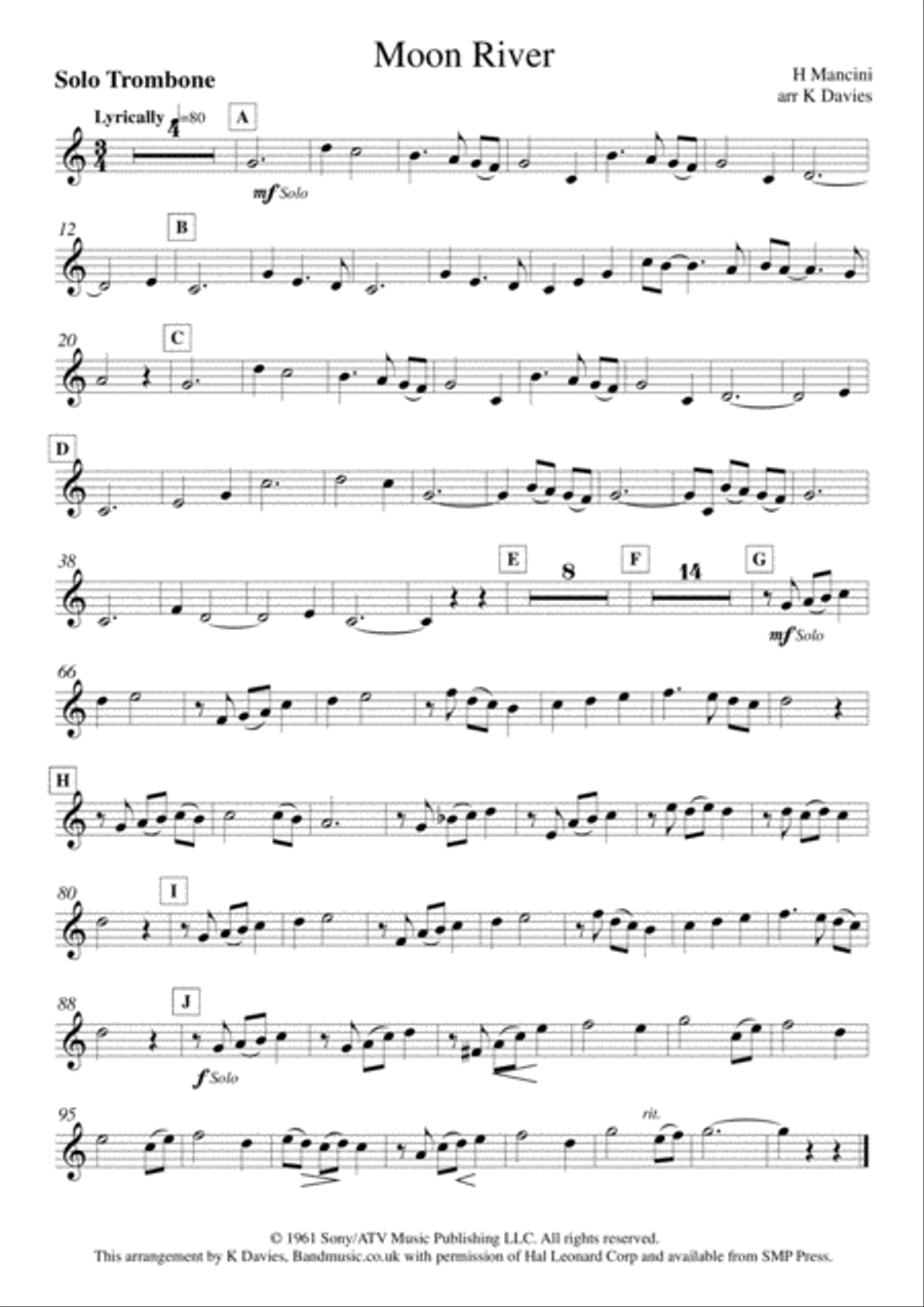 Moon River Moon River Small Ensemble scores gallery preview page 2
