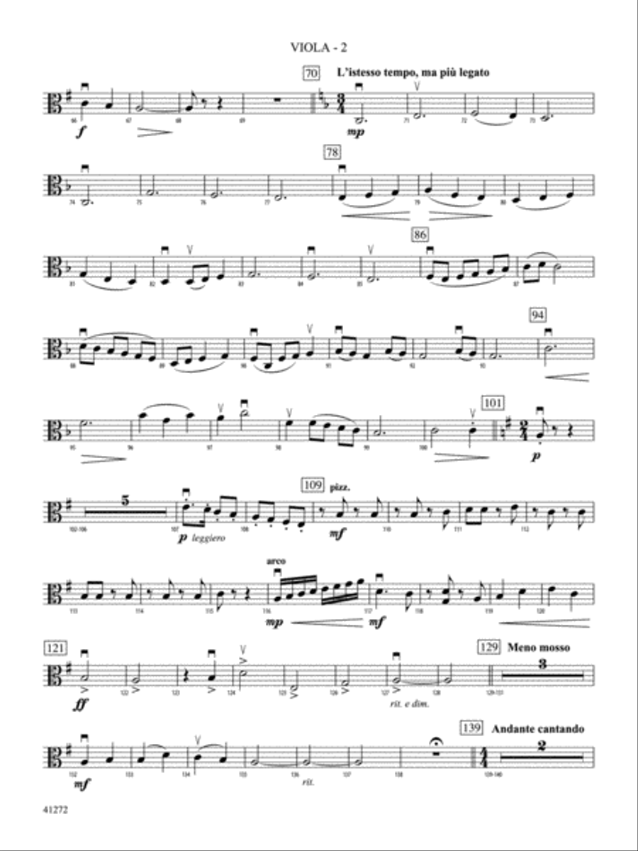 Westridge Overture: Viola String Orchestra scores gallery preview page 2