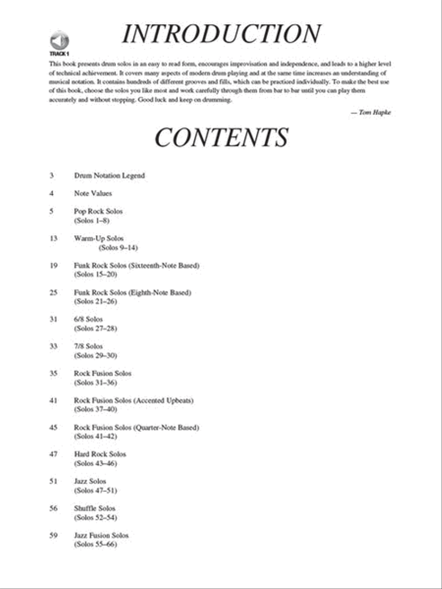 66 Drum Solos for the Modern Drummer Drums scores gallery preview page 3