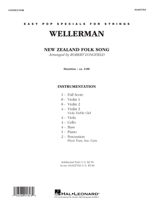 Book cover for Wellerman (arr. Robert Longfield) - Conductor Score (Full Score)