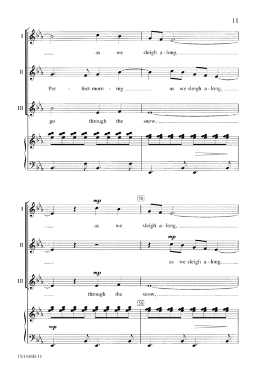 Winter Sleigh Ride Winter Sleigh Ride 2-Part scores gallery preview page 11