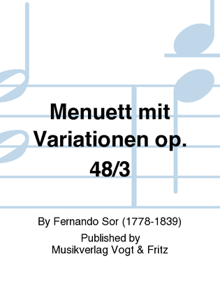 Menuett mit Variationen op. 48/3