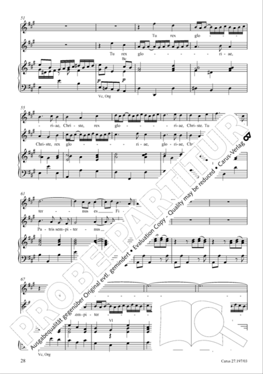 Te Deum in D a due cori SSATB scores gallery preview page 28
