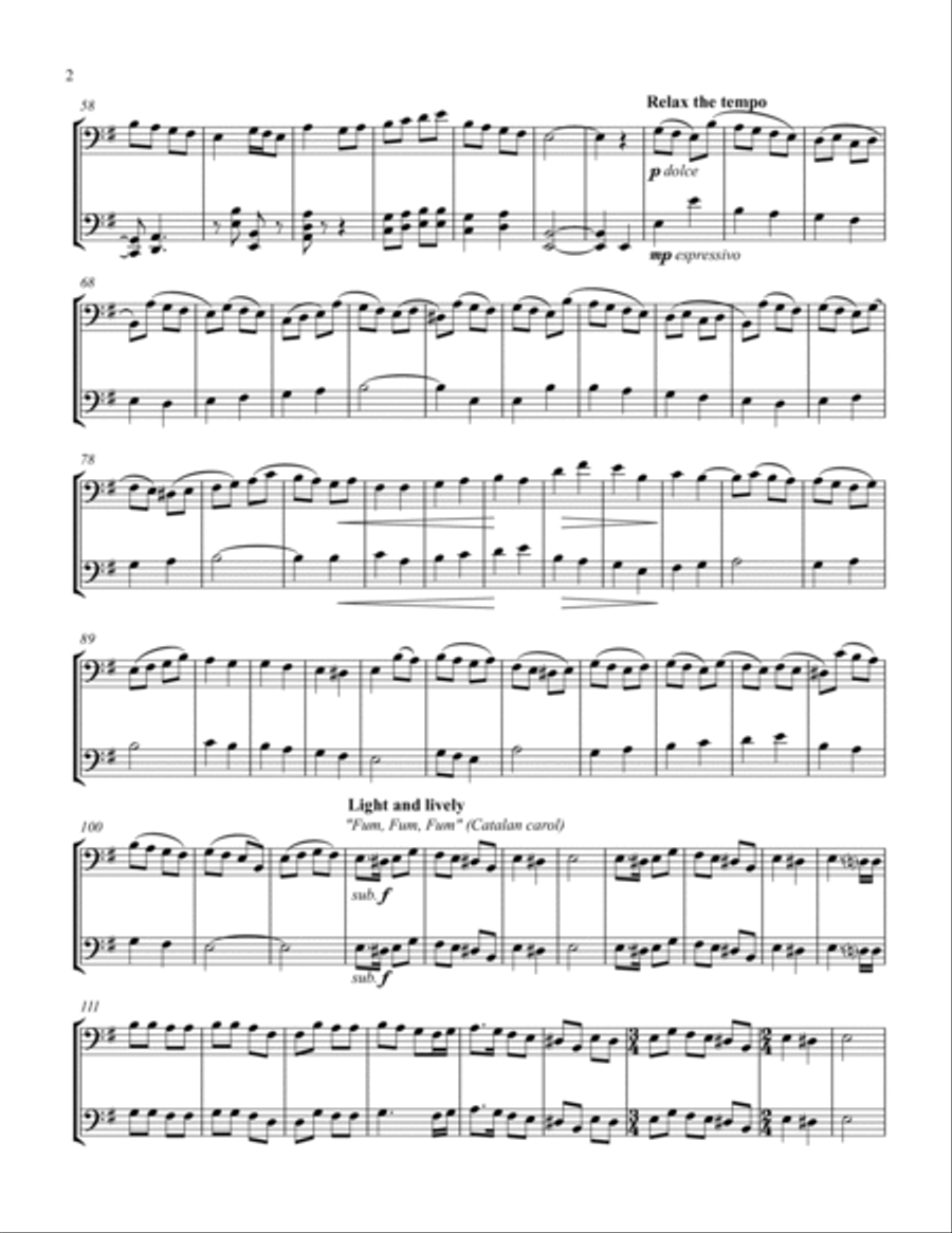 God Rest Ye Merry Gentlemen Medley God Rest Ye Merry Gentlemen Medley String Duet scores gallery preview page 3