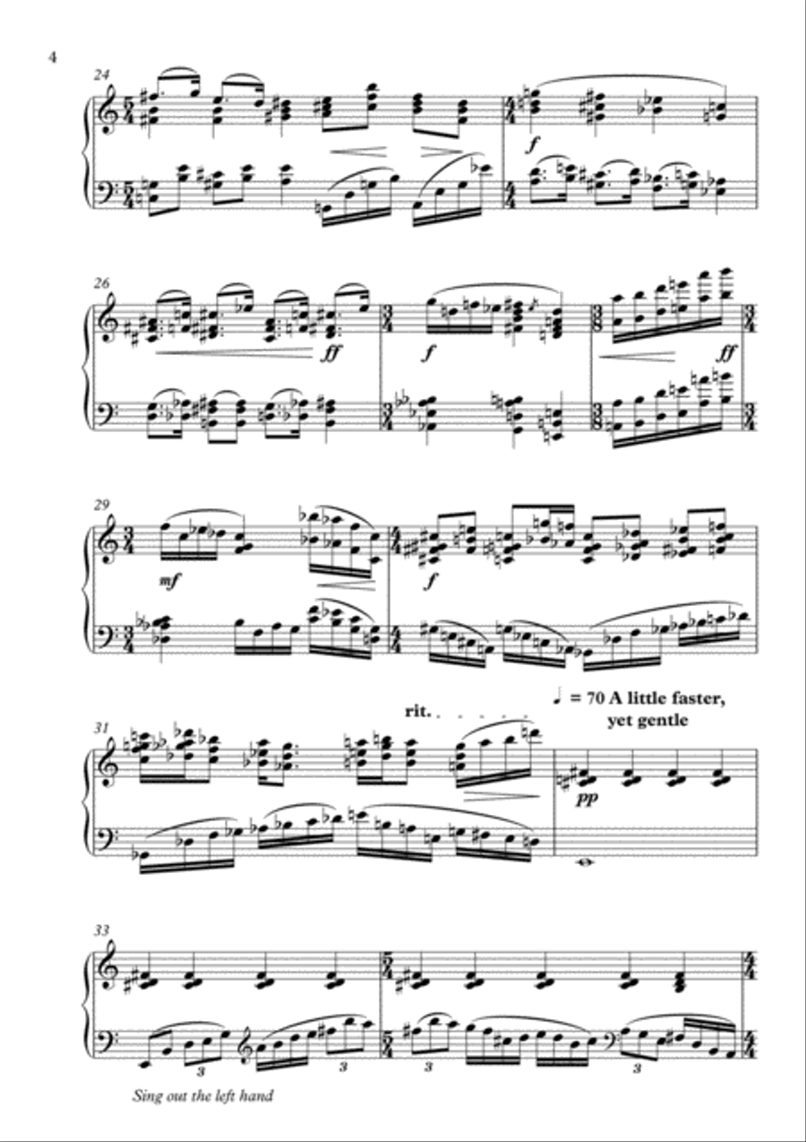 Piano Sonata No.3 Small Ensemble scores gallery preview page 4