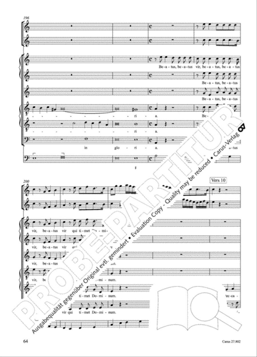 Salmi I (Selva morale e spirituale) Collection / Songbook scores gallery preview page 89