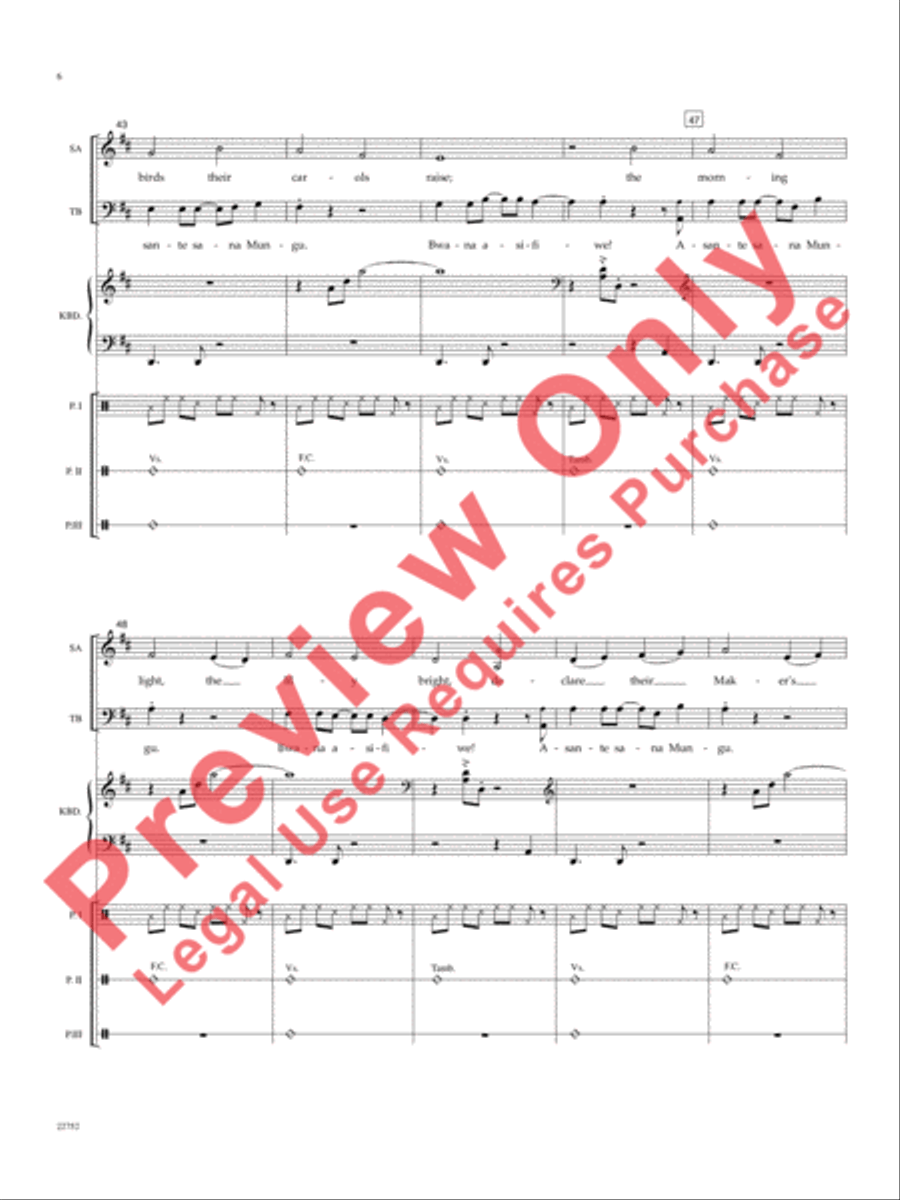 My Maker's World Choir scores gallery preview page 7