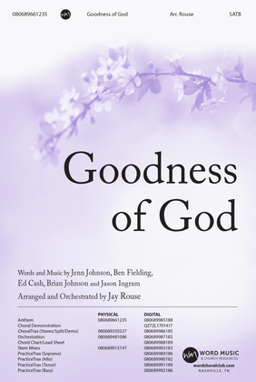 Book cover for Goodness of God - CD Choral Trax