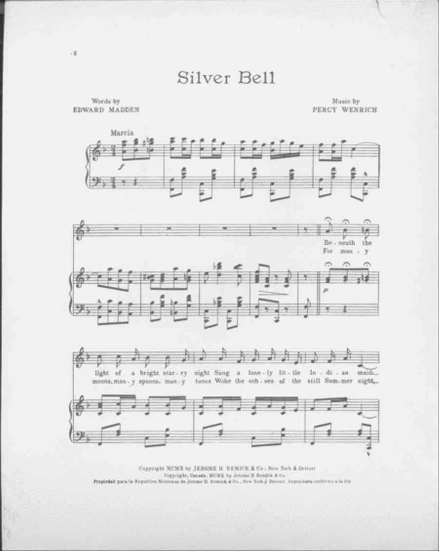 Silver Bell. Song TTBB scores gallery preview page 2