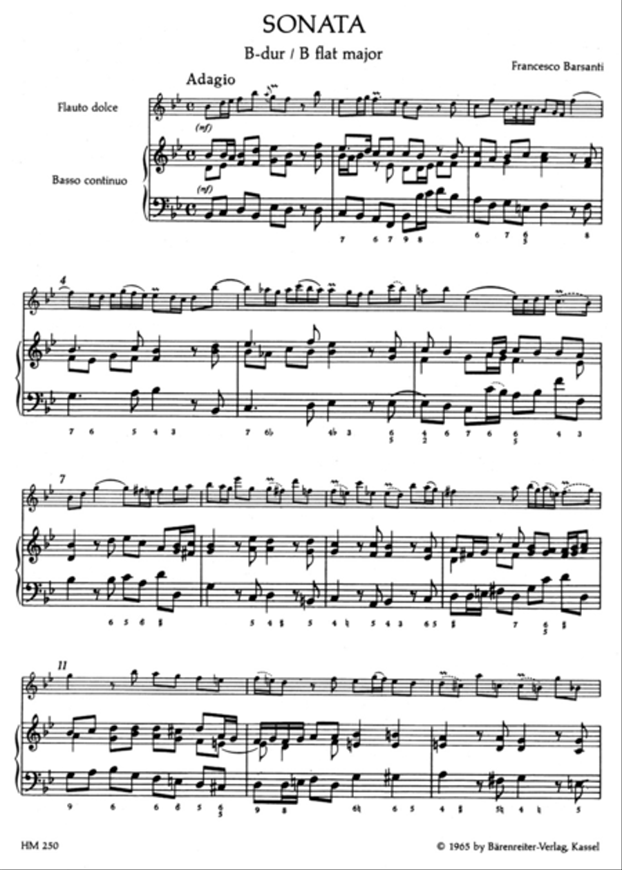 Blockflotensonaten des italienischen Barock Flute scores gallery preview page 2