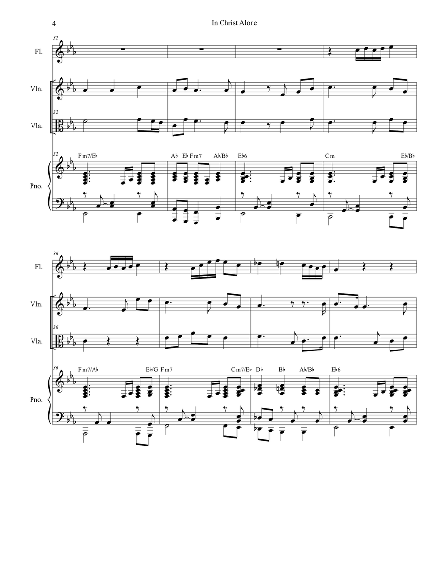 In Christ Alone String Duet scores gallery preview page 4