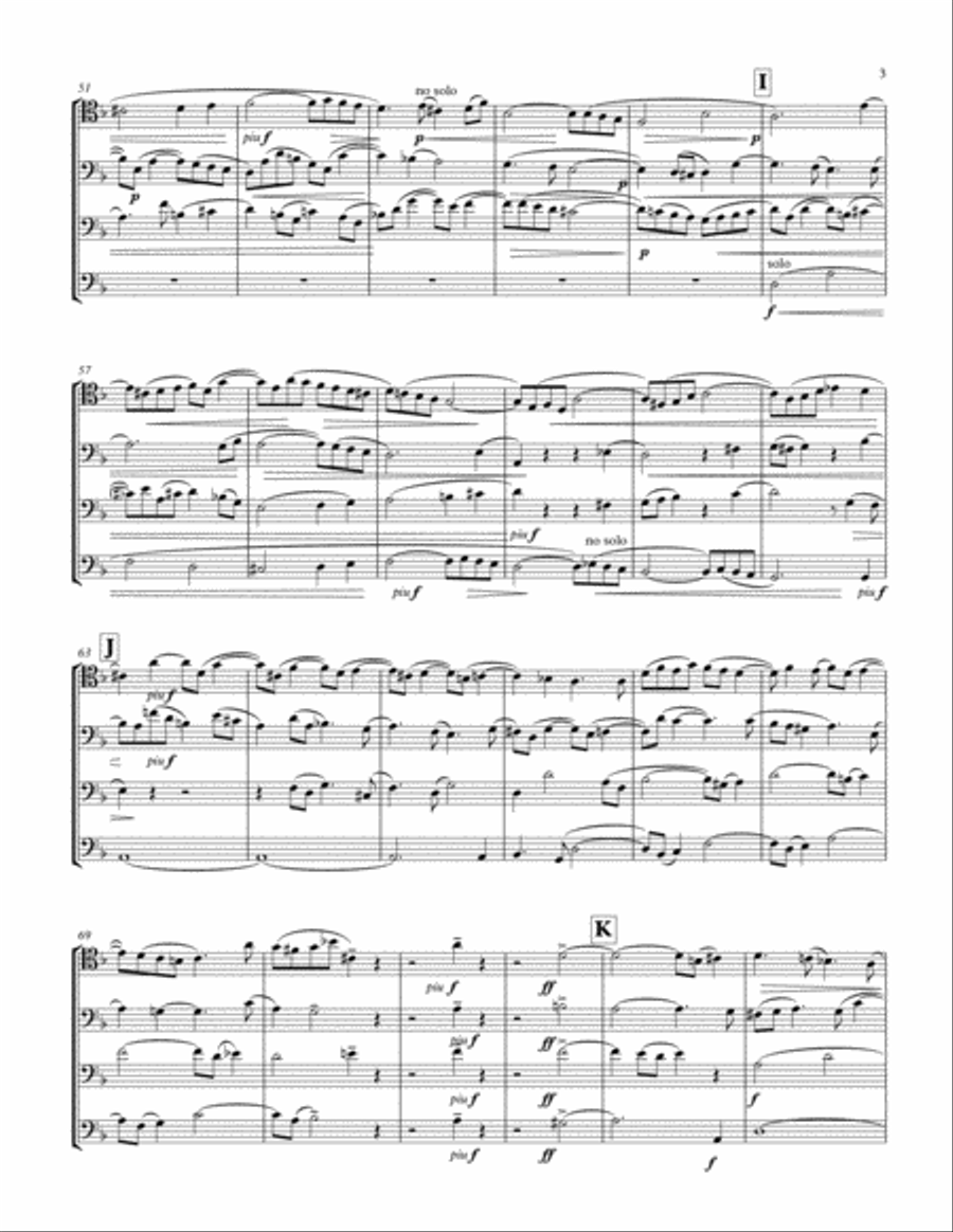 Contrapunctus I from the Art of the Fugue Trombone Solo scores gallery preview page 3