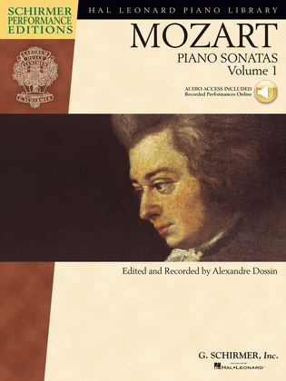 Book cover for Piano Sonatas, Volume 1 – Schirmer Performance Editions