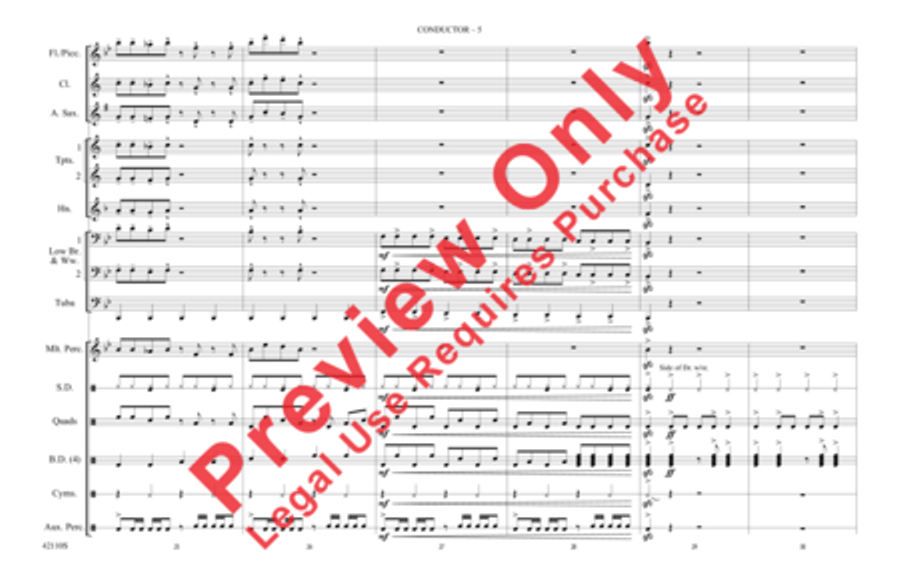 Funkytown Marching Band scores gallery preview page 6