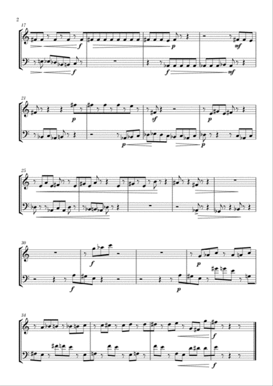 5 Duos Brass Duet scores gallery preview page 3