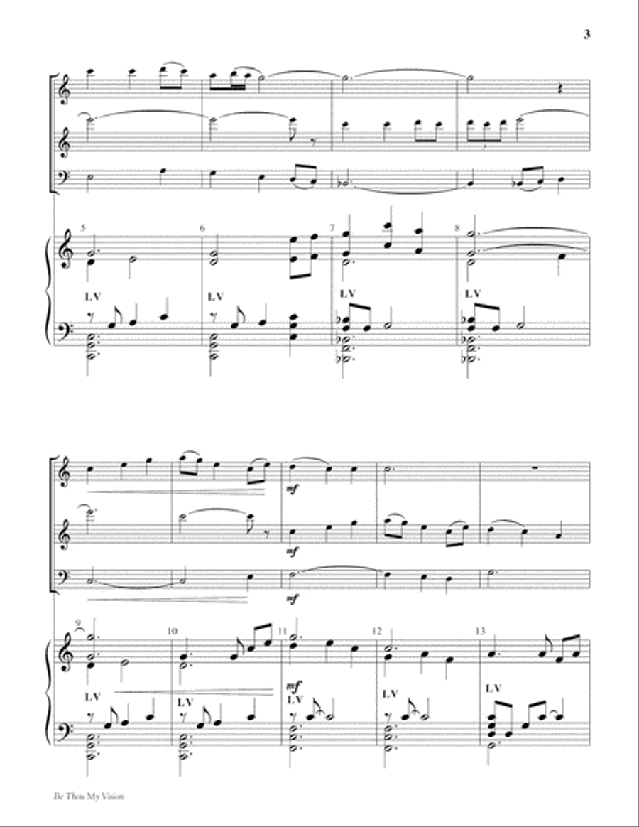 Be Thou My Vision Be Thou My Vision 5-Octaves scores gallery preview page 3
