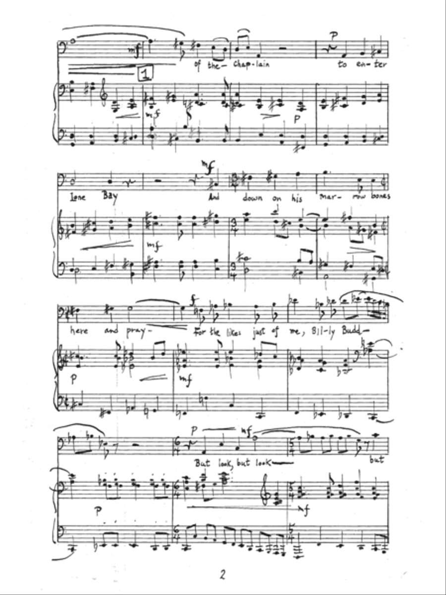 [Evett] Billy in the Darbies (Piano Reduction) Voice Solo scores gallery preview page 6