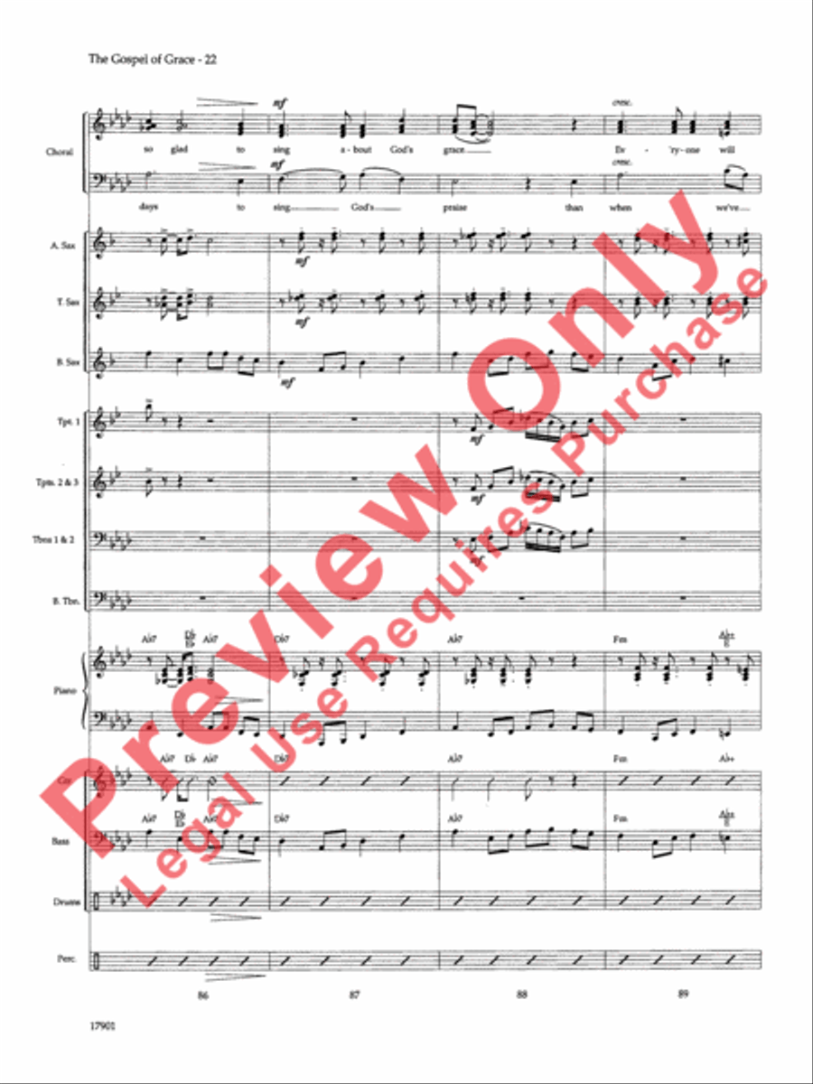 The Gospel of Grace The Gospel of Grace Choir scores gallery preview page 23