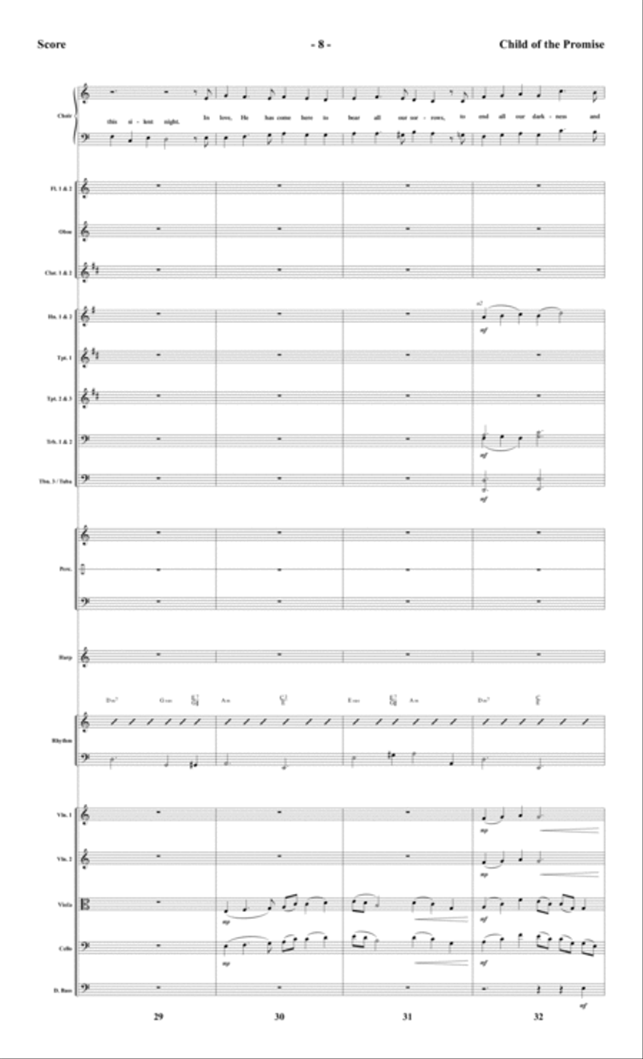 Child of the Promise - Orchestral Score and Parts Choir scores gallery preview page 10