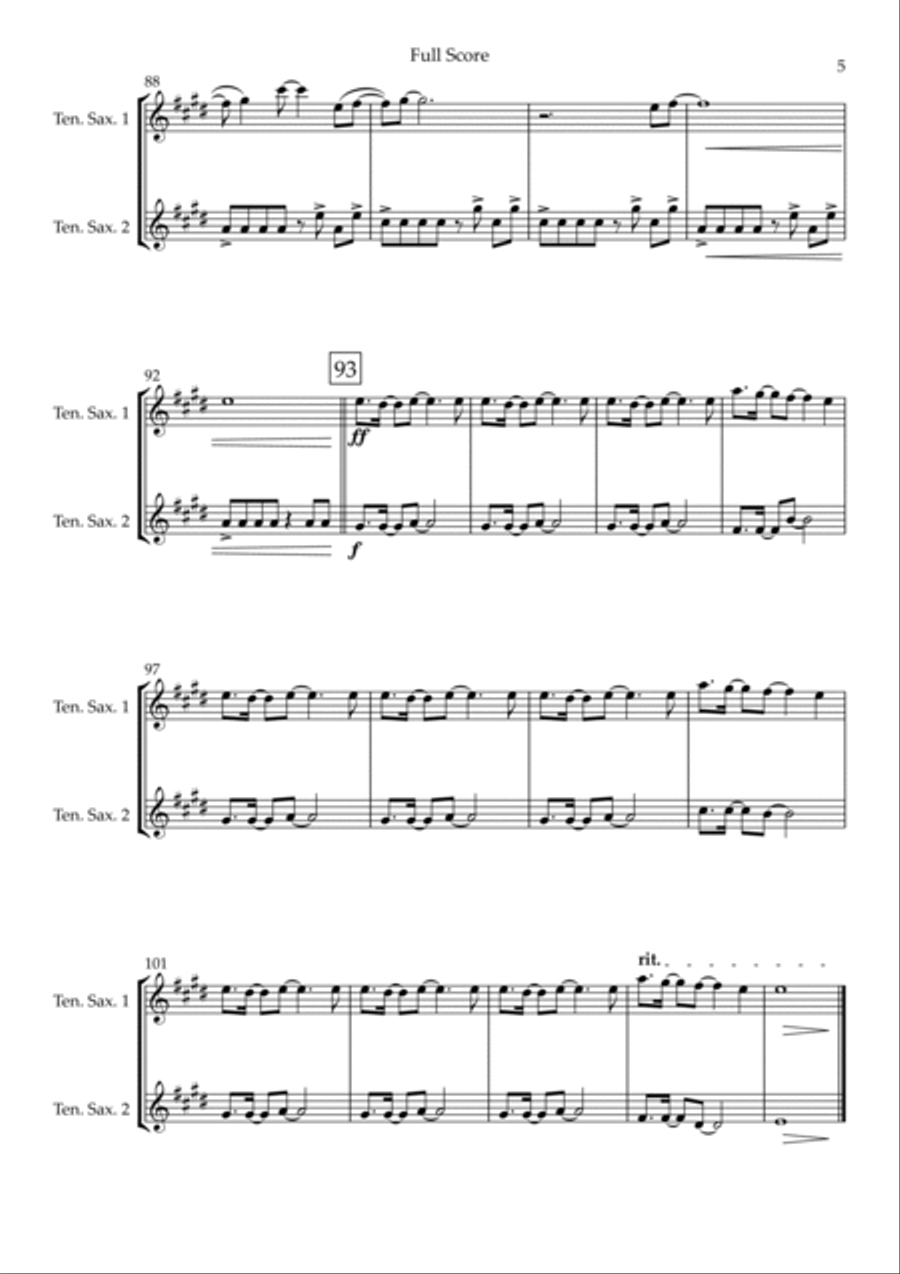 Without You Without You Woodwind Duet scores gallery preview page 5