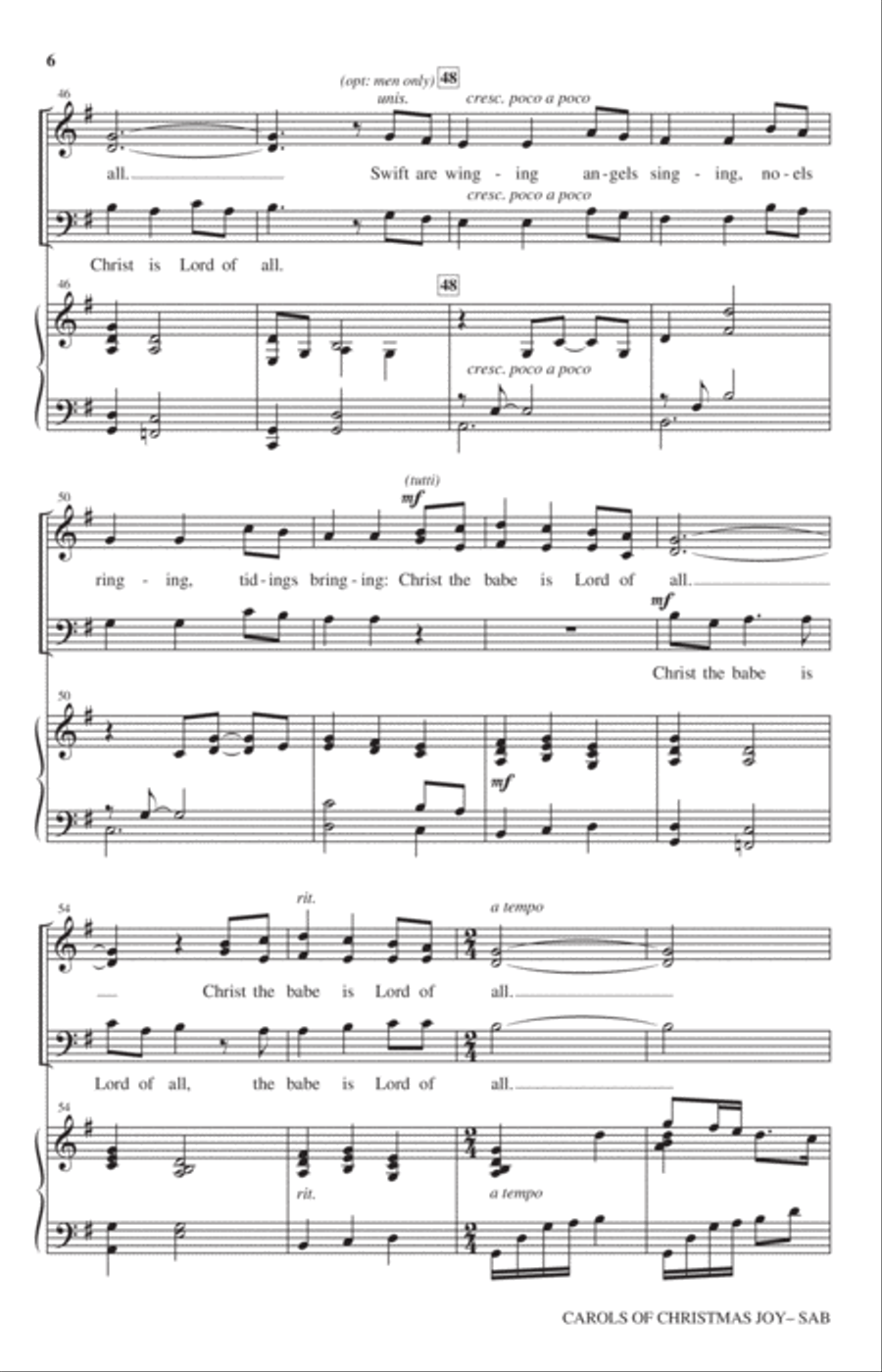Carols Of Christmas Joy 3-Part scores gallery preview page 5
