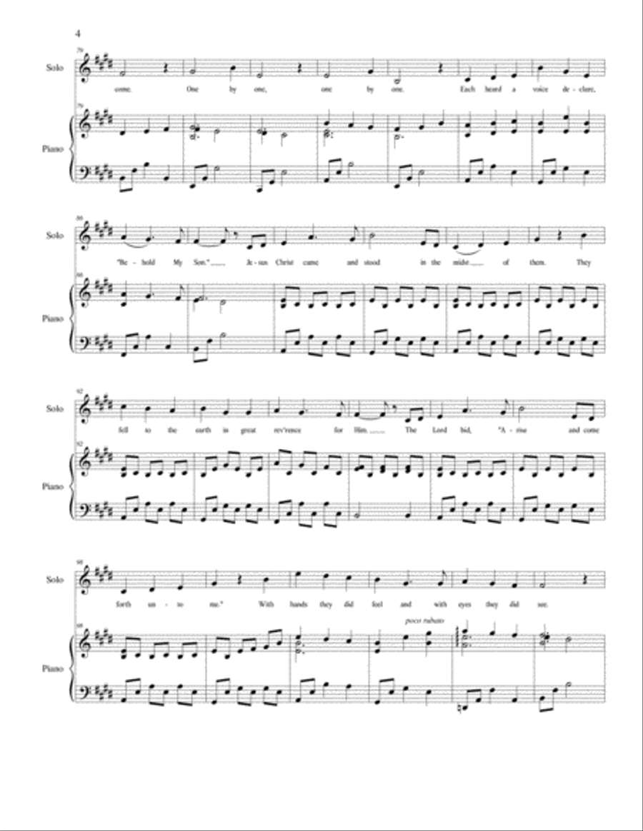One by One - Piano and Vocal Arrangement Voice scores gallery preview page 5
