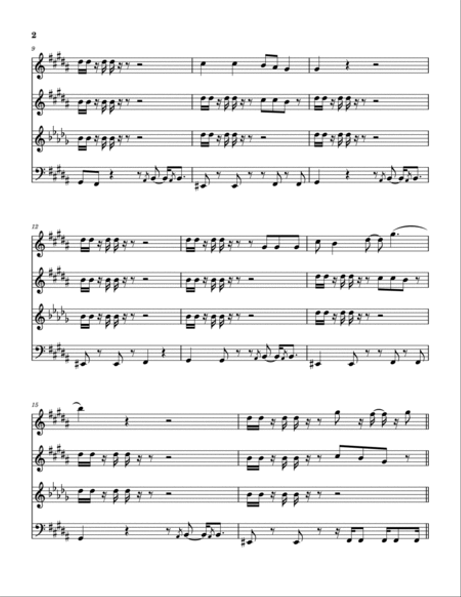 Big Time Woodwind Quartet scores gallery preview page 3