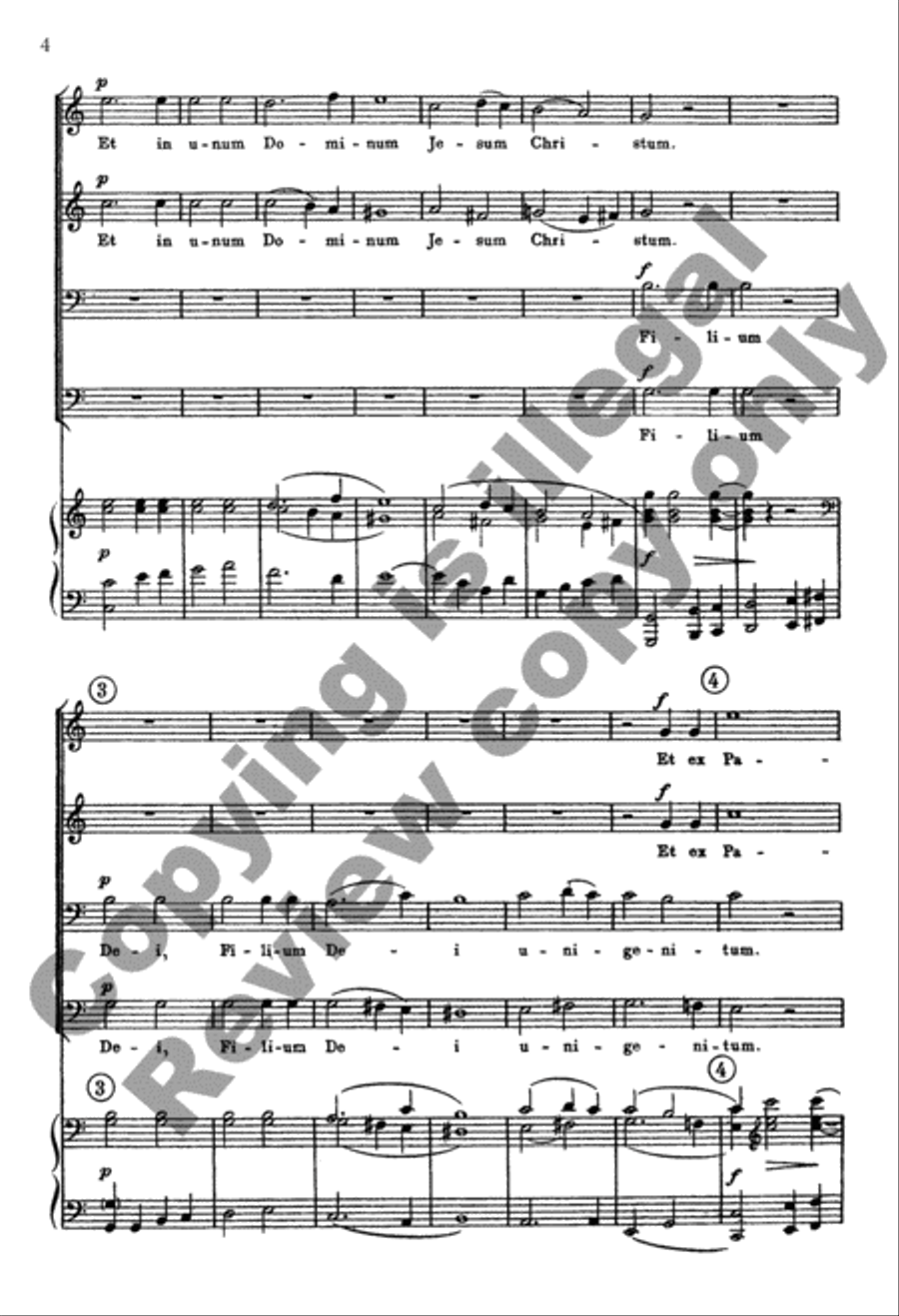 Mass in A-Flat: Credo Mass in A-Flat: Credo TTBB scores gallery preview page 5