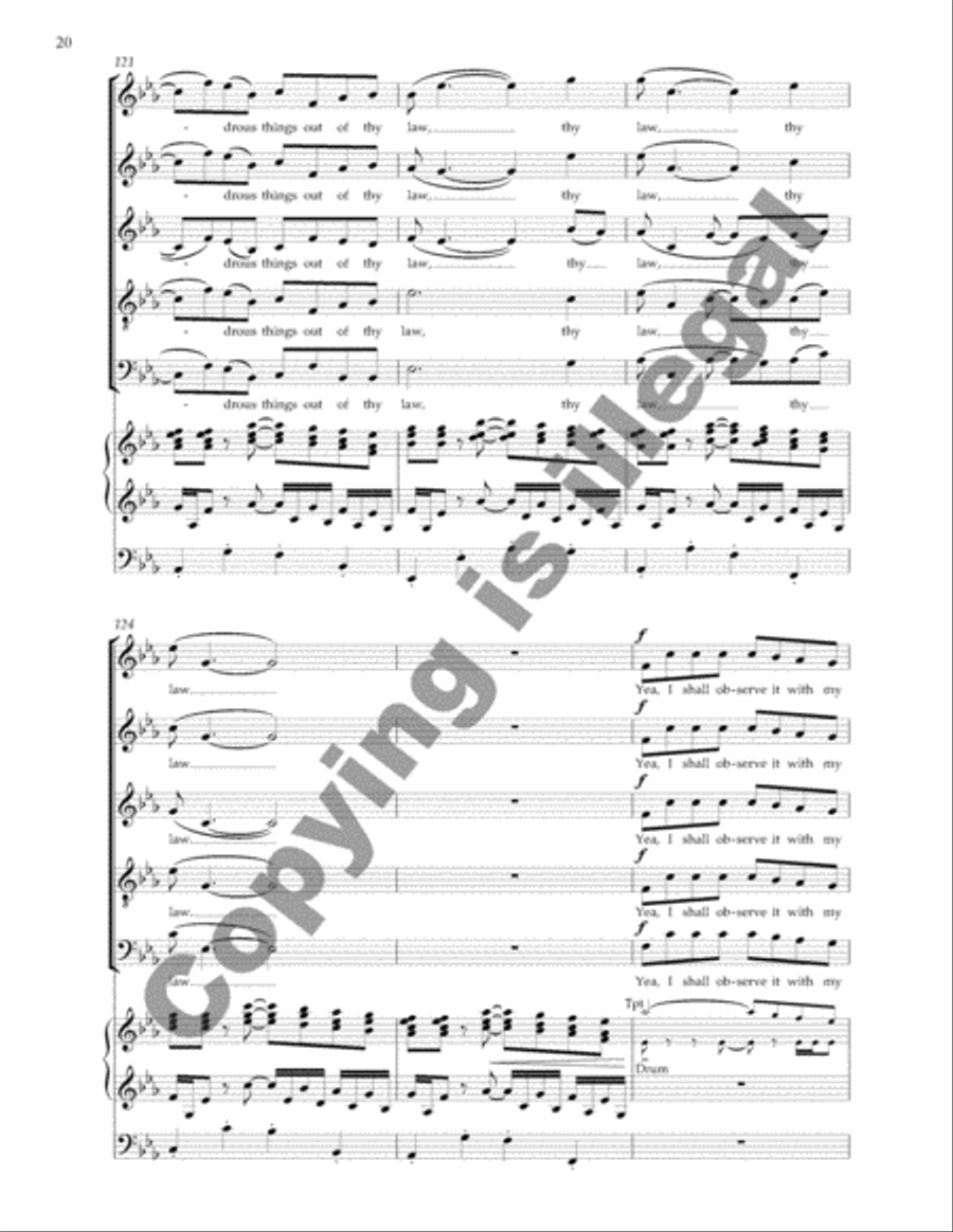 Open thou mine eyes Open thou mine eyes SSATB scores gallery preview page 17