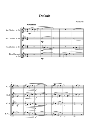 Book cover for Default - Clarinet Quartet
