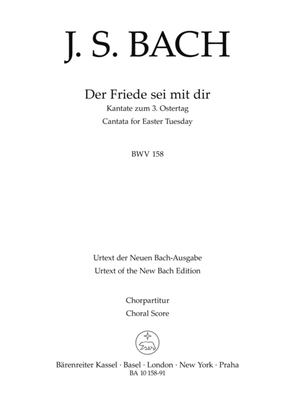 Book cover for Der Friede sei mit dir, BWV 158