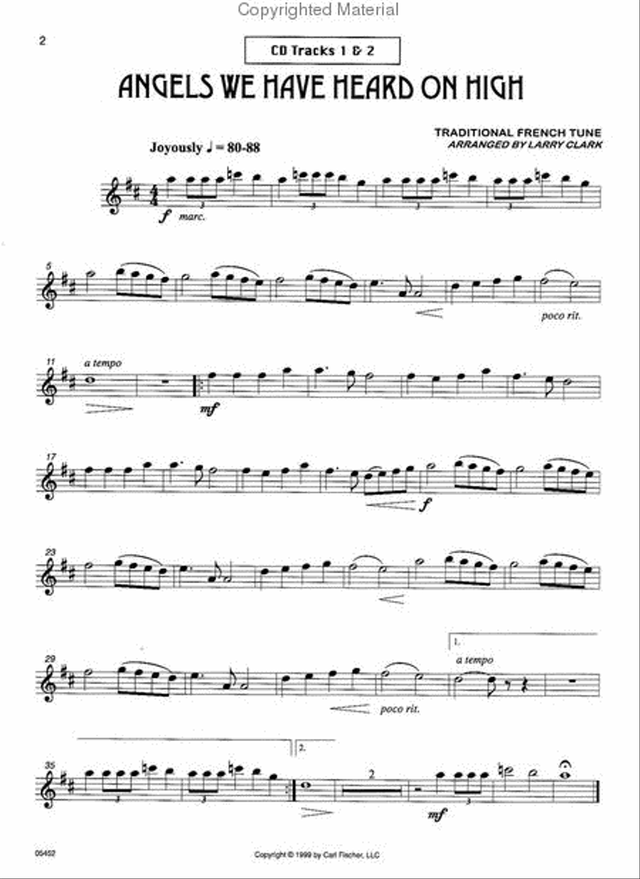 Easy Christmas Favorites Alto Saxophone scores gallery preview page 2
