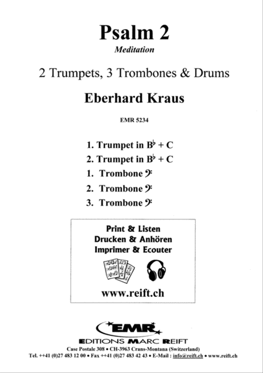 Psalm 2 Brass Ensemble scores gallery preview page 2