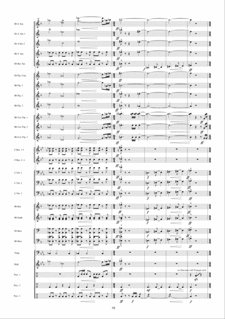 Back To The Future Fanfare Band scores gallery preview page 11