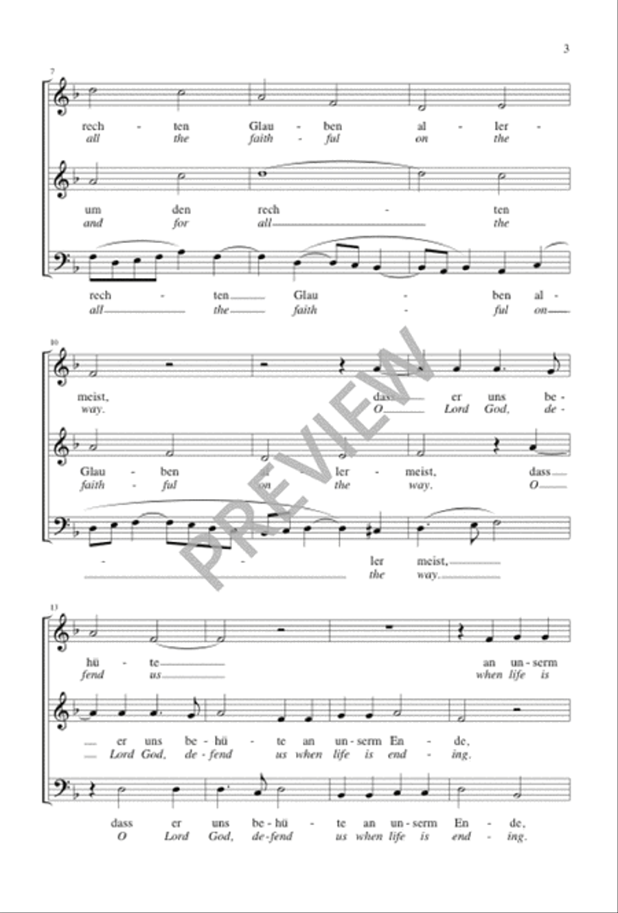 Nun bitten wir den Heiligen Geist 3-Part scores gallery preview page 3