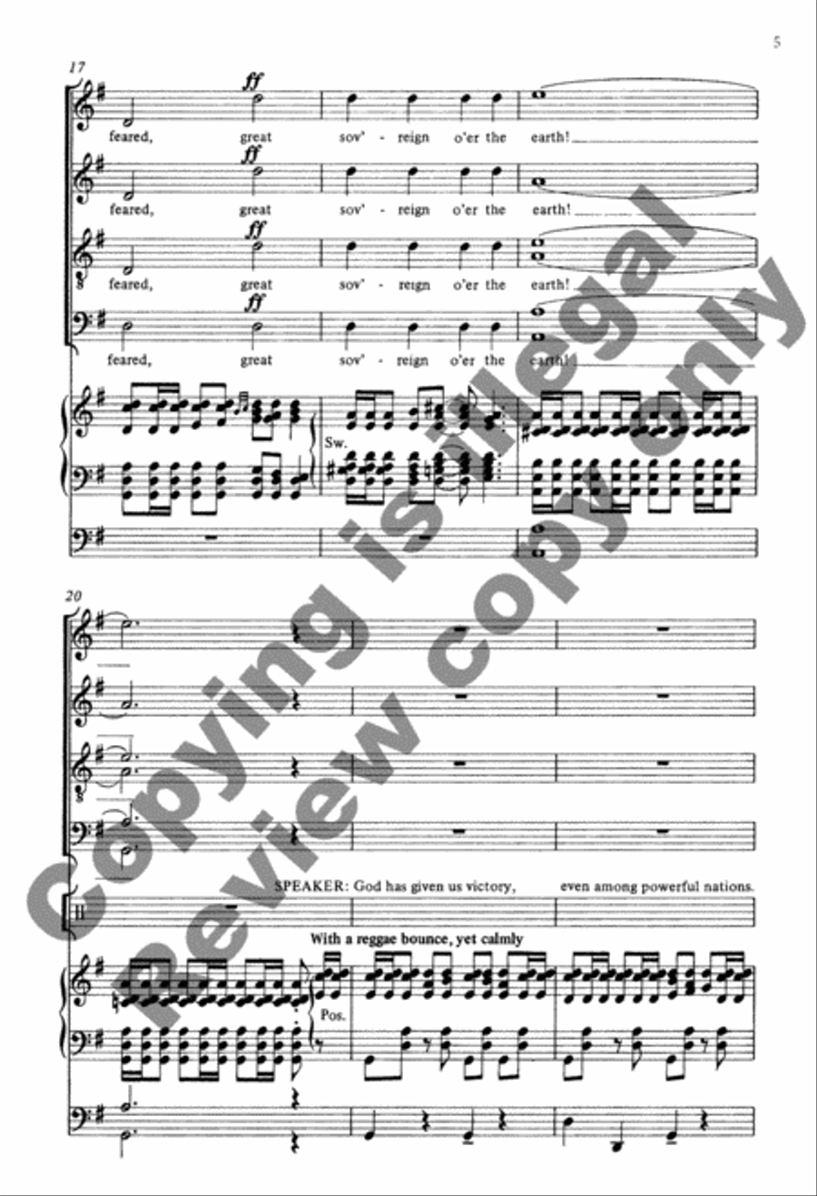 Psalm 47 4-Part scores gallery preview page 10