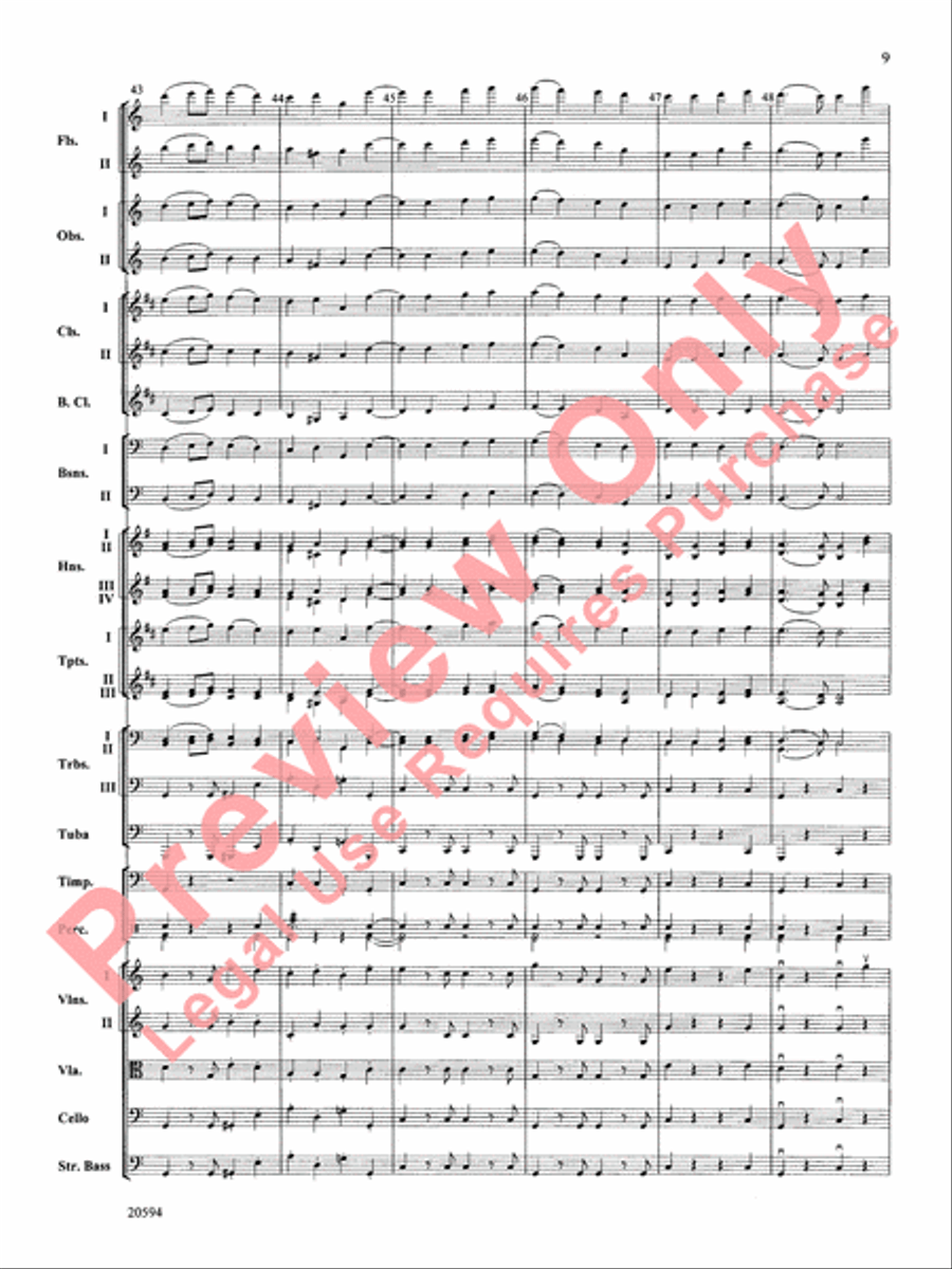 Symphony No. 9 (Fourth Movement) Full Orchestra scores gallery preview page 10